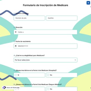 Formulario de Inscripción de Medicare