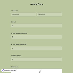 Airdrop Form