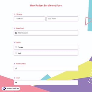New Patient Enrollment Form