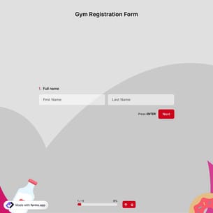 Gym Registration Form