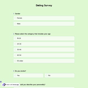 Dating Survey