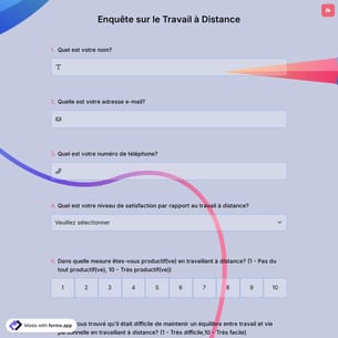 Enquête sur le Travail à Distance