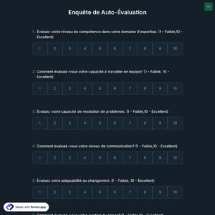 Enquête de Auto-Évaluation