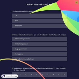 Schulsicherheitsumfrage