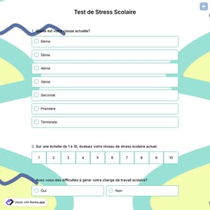 Test de Stress Scolaire