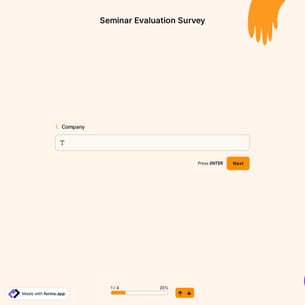 Seminar Evaluation Survey