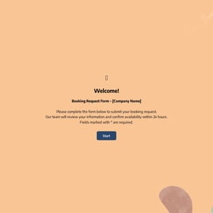 Booking Request Form