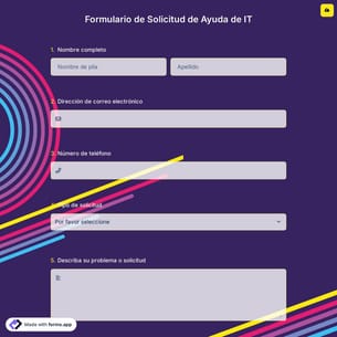 Formulario de Solicitud de Ayuda de IT