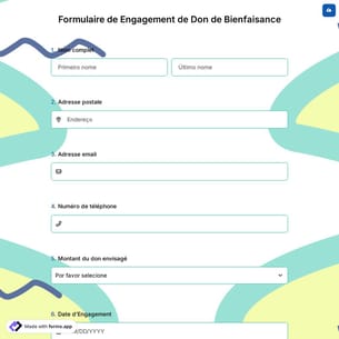 Formulaire de Engagement de Don de Bienfaisance