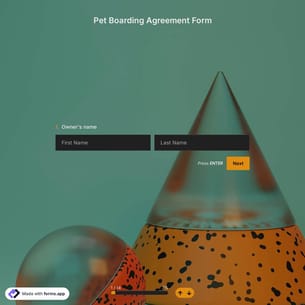 Pet Boarding Agreement Form