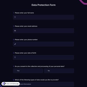 Data Protection Form