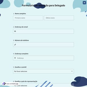 Formulário de Inscrição para Delegado