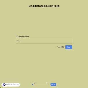 Exhibition Application Form