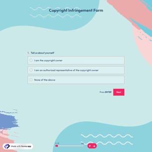 Copyright Infringement Form