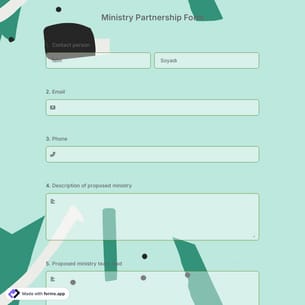Ministry Partnership Form