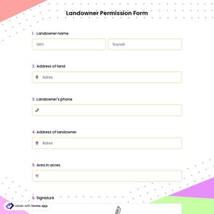 Landowner Permission Form