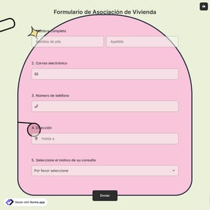 Formulario de Asociación de Vivienda