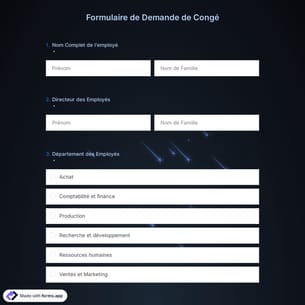 Formulaire de Demande de Congé
