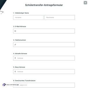 Schülertransfer-Antragsformular