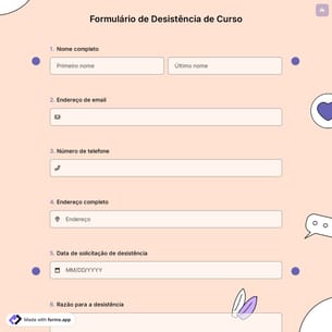 Formulário de Desistência de Curso