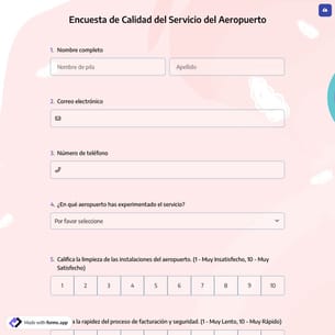 Encuesta de Calidad del Servicio del Aeropuerto