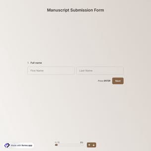 Manuscript Submission Form
