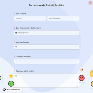 Formulaire de Retrait Scolaire