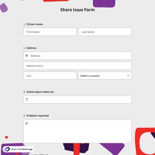 Share Issue Form