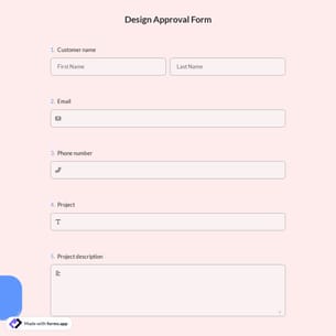 Design Approval Form