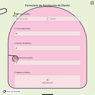 Formulario de Aprobación de Diseño