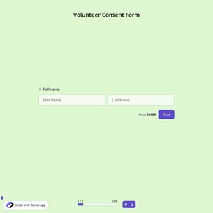 Volunteer Consent Form