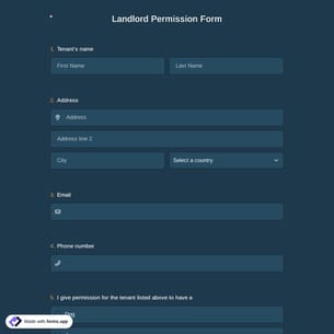 Landlord Permission Form