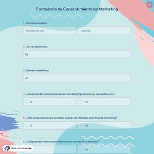 Formulario de Consentimiento de Marketing