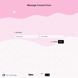 Massage Consent Form