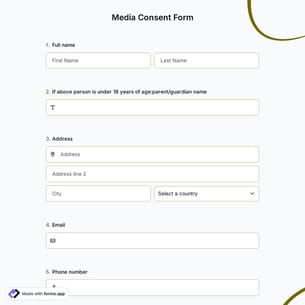 Media Consent Form