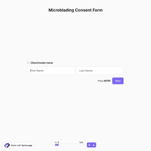 Microblading Consent Form