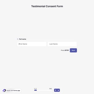Testimonial Consent Form