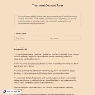 Treatment Consent Form