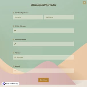 Elternkontaktformular