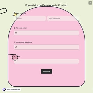 Formulaire de Demande de Contact