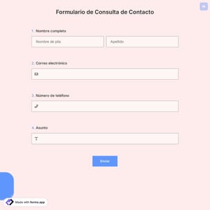 Formulario de Consulta de Contacto