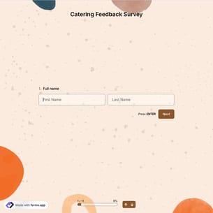 Catering Feedback Survey
