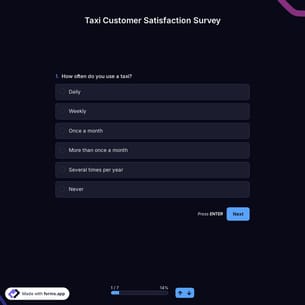 Taxi Customer Satisfaction Survey 
