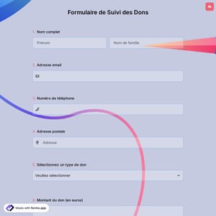 Formulaire de Suivi des Dons