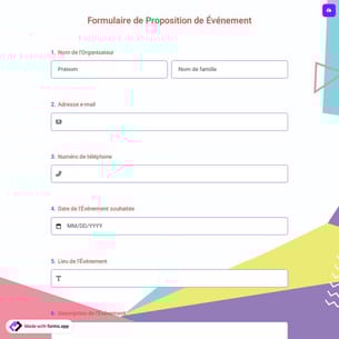 Formulaire de Proposition de Événement