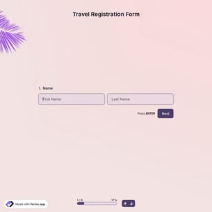 Travel Registration Form