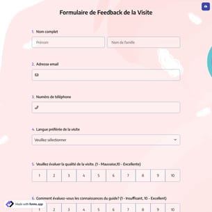Formulaire de Feedback de la Visite