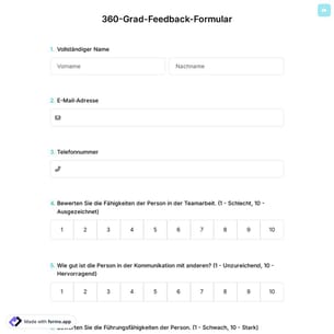 360-Grad-Feedback-Formular