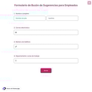 Formulario de Buzón de Sugerencias para Empleados