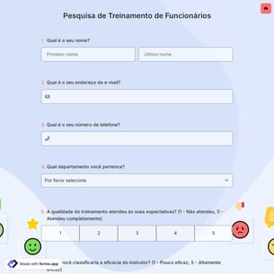 Pesquisa de Treinamento de Funcionários